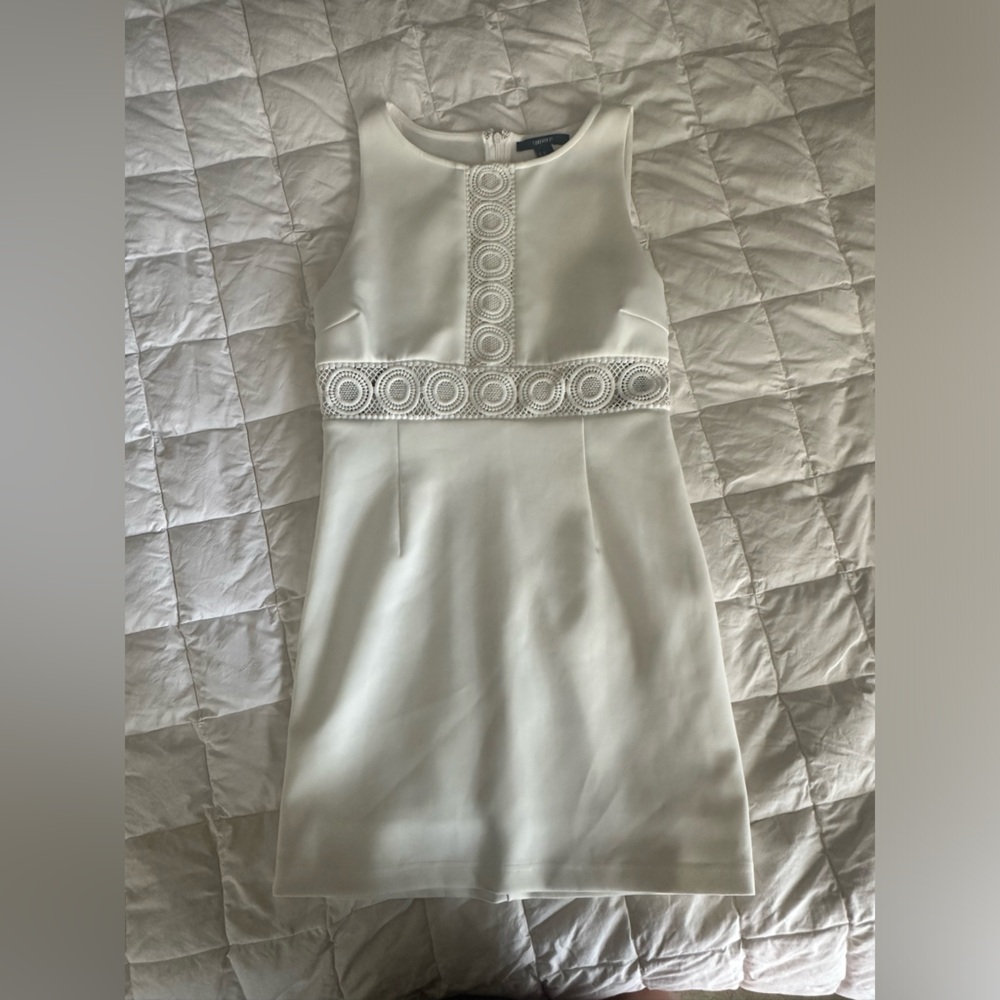 White detailed dress